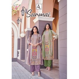 SURMAI ALOK SUITS (Cotton Dupatta)