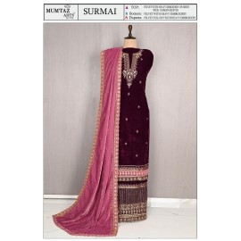 SURMAI VELVET MUMTAZ ARTS  (winter Collection)
