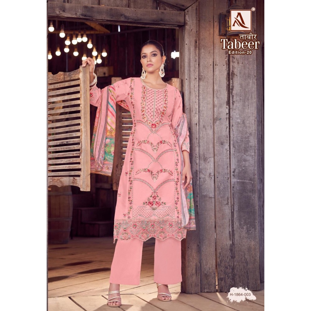 TABEER 20 ALOK SUITS (Cotton Dupatta)