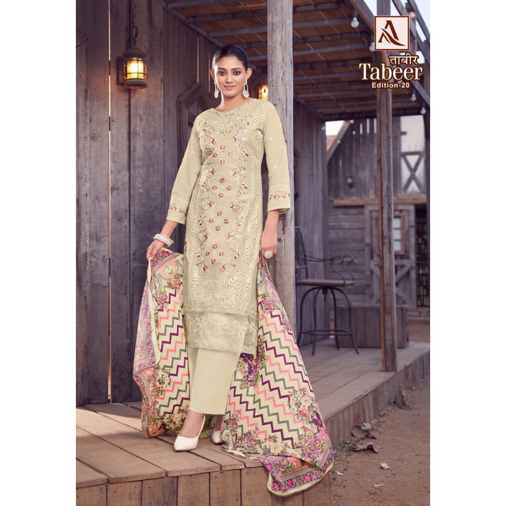 TABEER 20 ALOK SUITS (Cotton Dupatta)