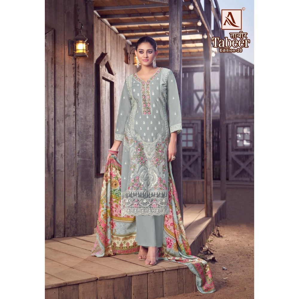 TABEER 20 ALOK SUITS (Cotton Dupatta)