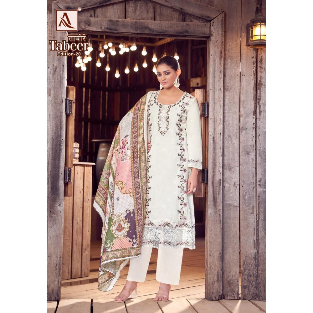 TABEER 20 ALOK SUITS (Cotton Dupatta)