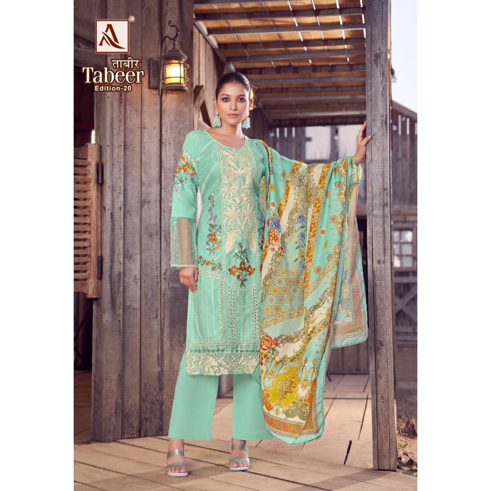TABEER 20 ALOK SUITS (Cotton Dupatta)