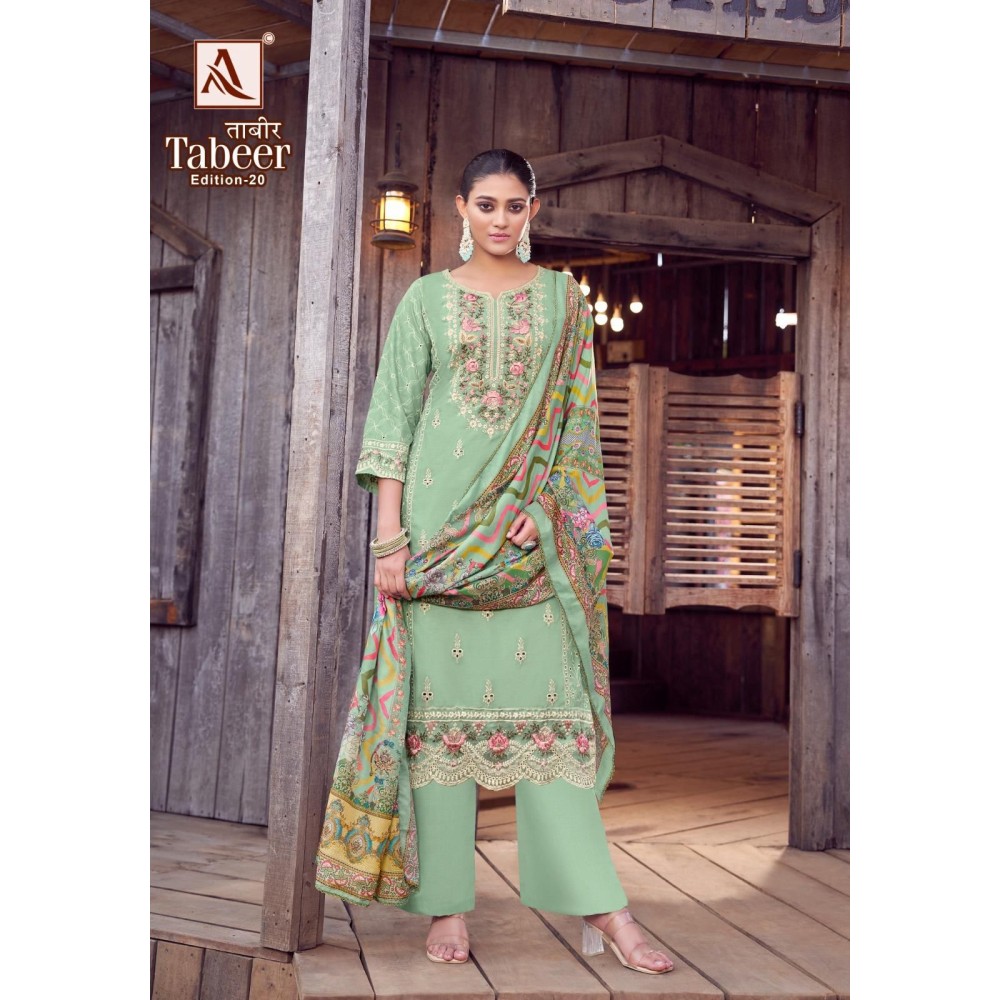 TABEER 20 ALOK SUITS (Cotton Dupatta)