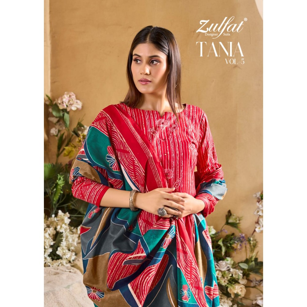 TANIA 5 ZULFAT (Cotton Dupatta)