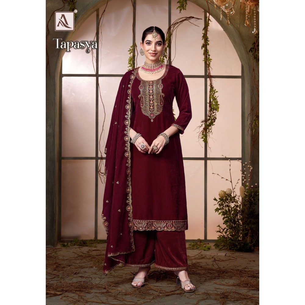 TAPASYA VELVET ALOK SUITS (Winter Collection)
