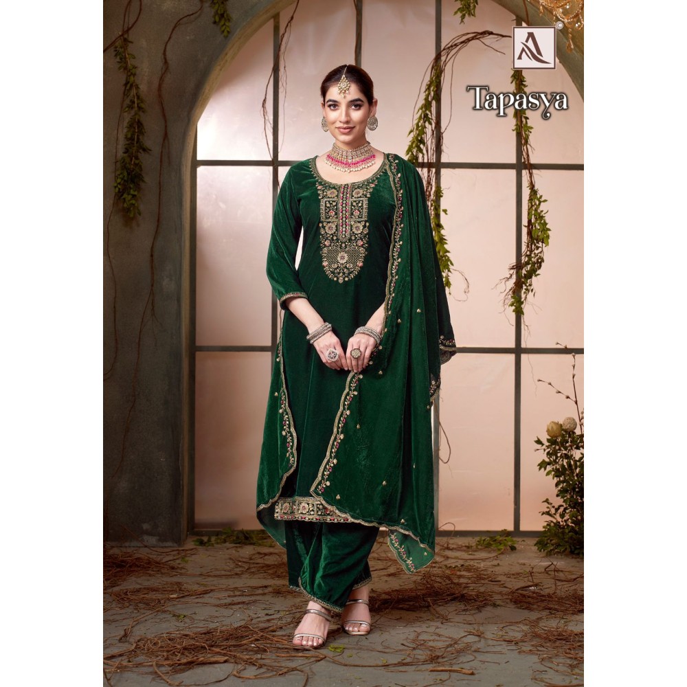 TAPASYA VELVET ALOK SUITS (Winter Collection)