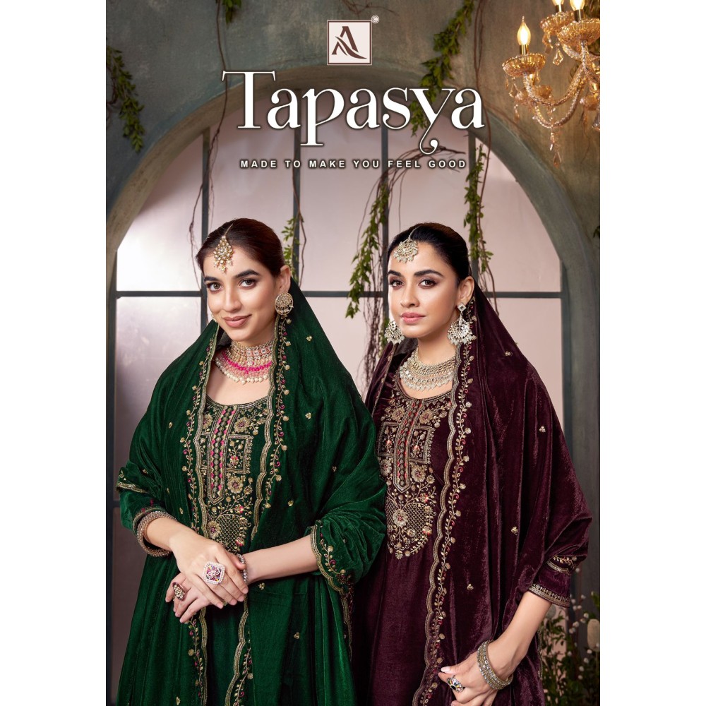 TAPASYA VELVET ALOK SUITS (Winter Collection)