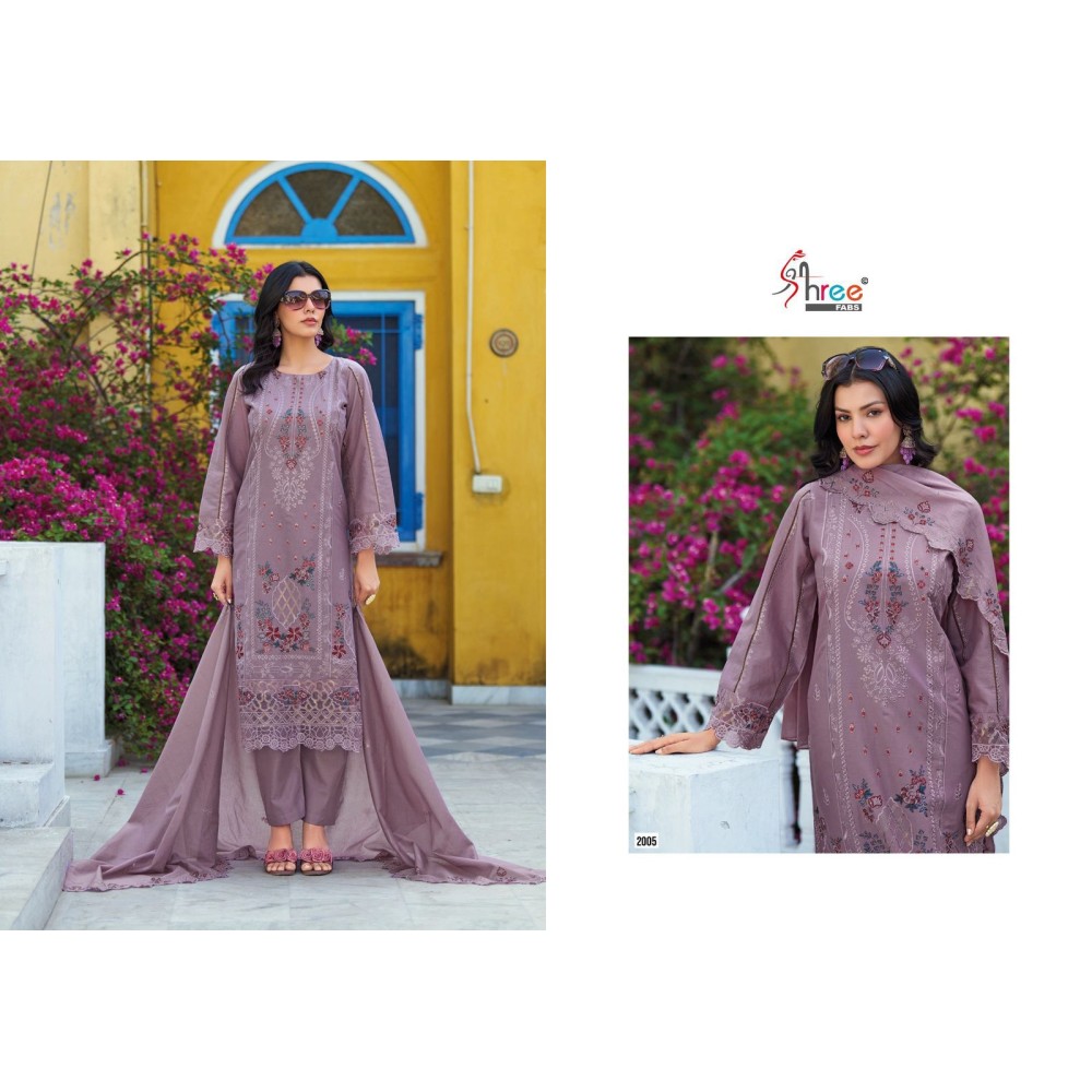 TASRIF PREMIUM EMBRODERD LAWN DUPPTA SHREE (Cotton Dupatta)