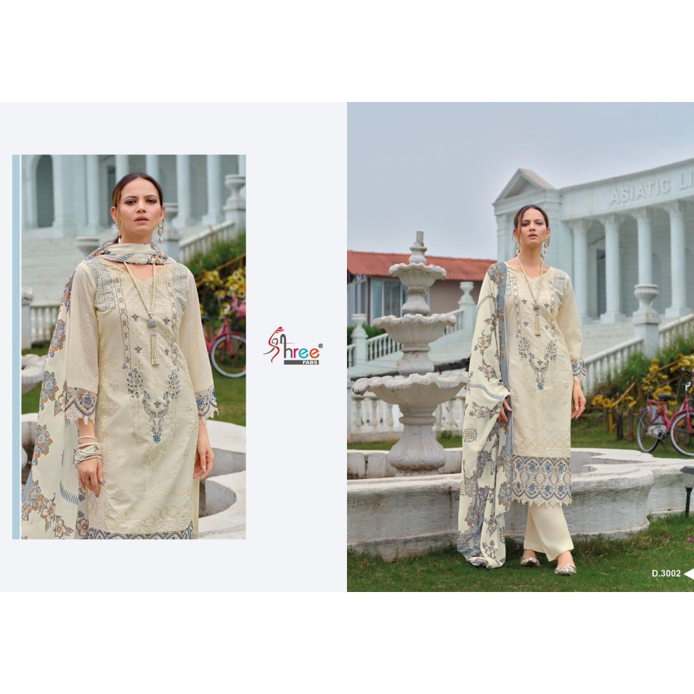 TASRIF PREMIUM EMBRODERD LAWN DUPPTA VOL 3 SHREE (Cotton Dupatta)