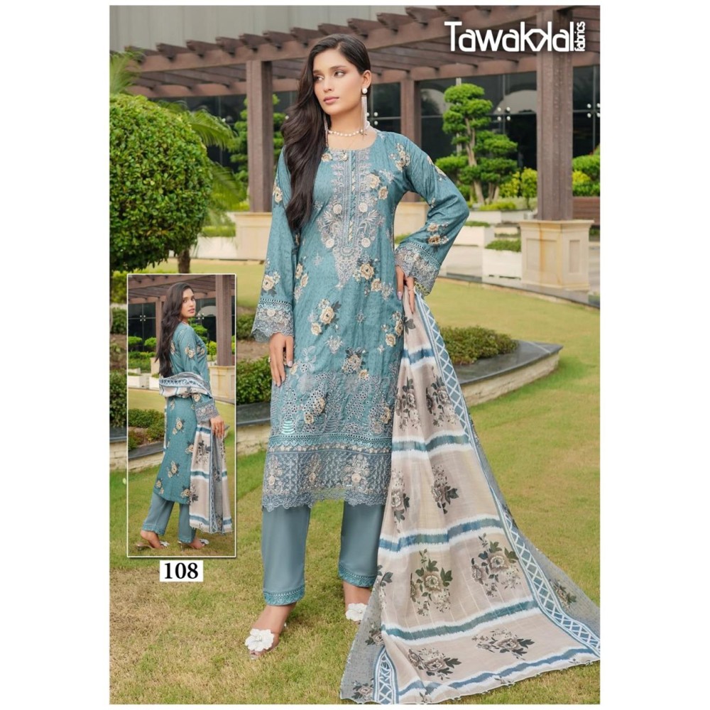 TAWAKKAL FABRICS SABA LUXURY HEAVY COTTON COLLECTION (cotton Dupatta)