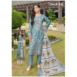 TAWAKKAL FABRICS SABA LUXURY HEAVY COTTON COLLECTION (cotton Dupatta)