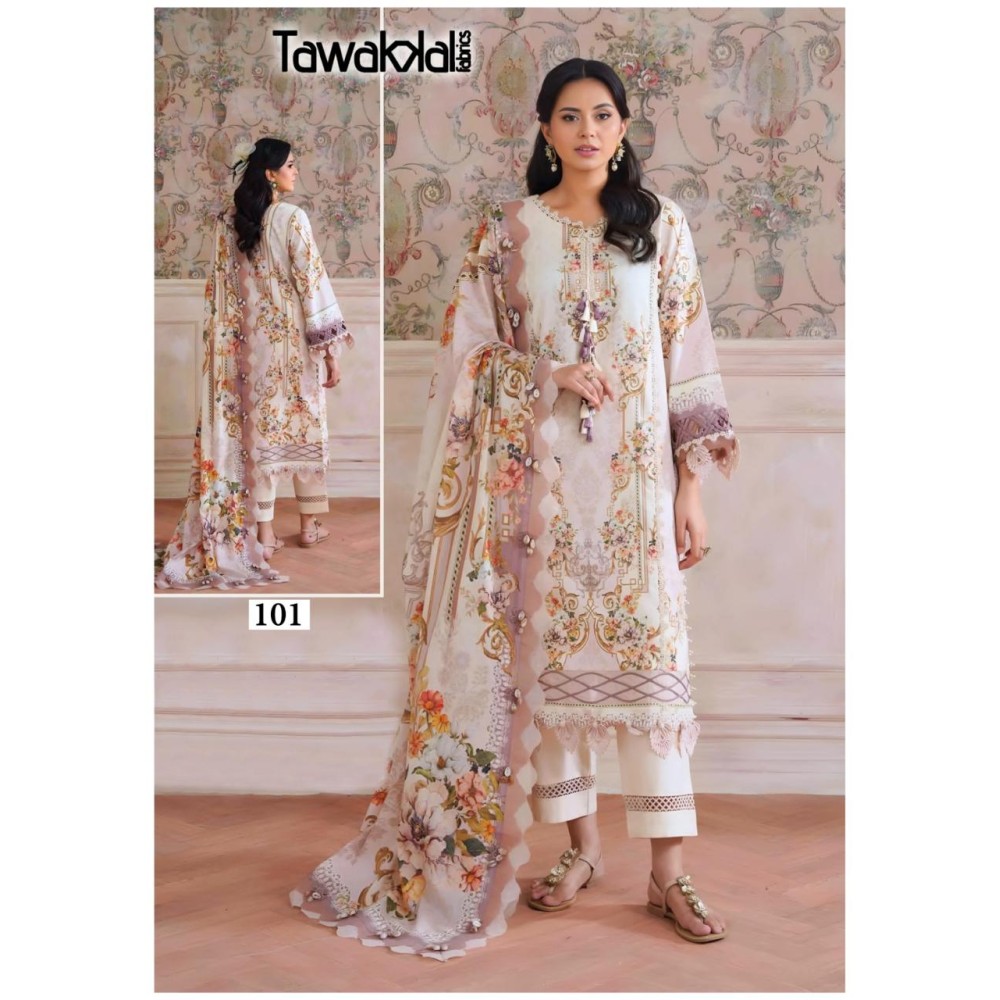 TAWAKKAL FABRICS SABA LUXURY HEAVY COTTON COLLECTION (cotton Dupatta)