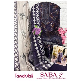 TAWAKKAL FABRICS SABA LUXURY HEAVY COTTON COLLECTION (cotton Dupatta)