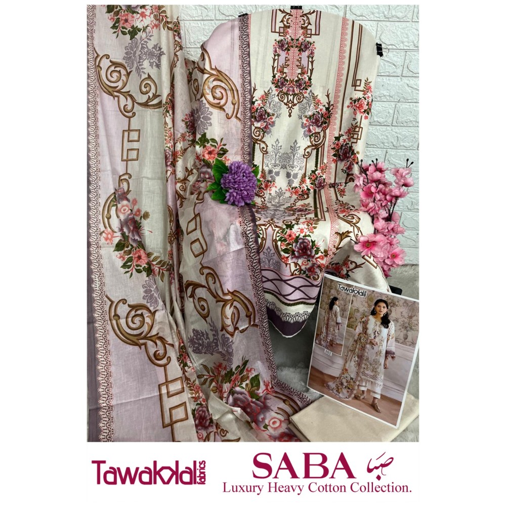 TAWAKKAL FABRICS SABA LUXURY HEAVY COTTON COLLECTION (cotton Dupatta)