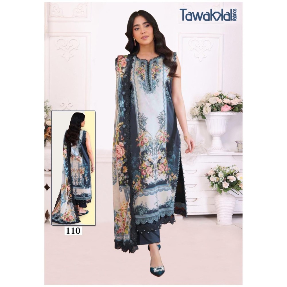 TAWAKKAL FABRICS SABA LUXURY HEAVY COTTON COLLECTION (cotton Dupatta)