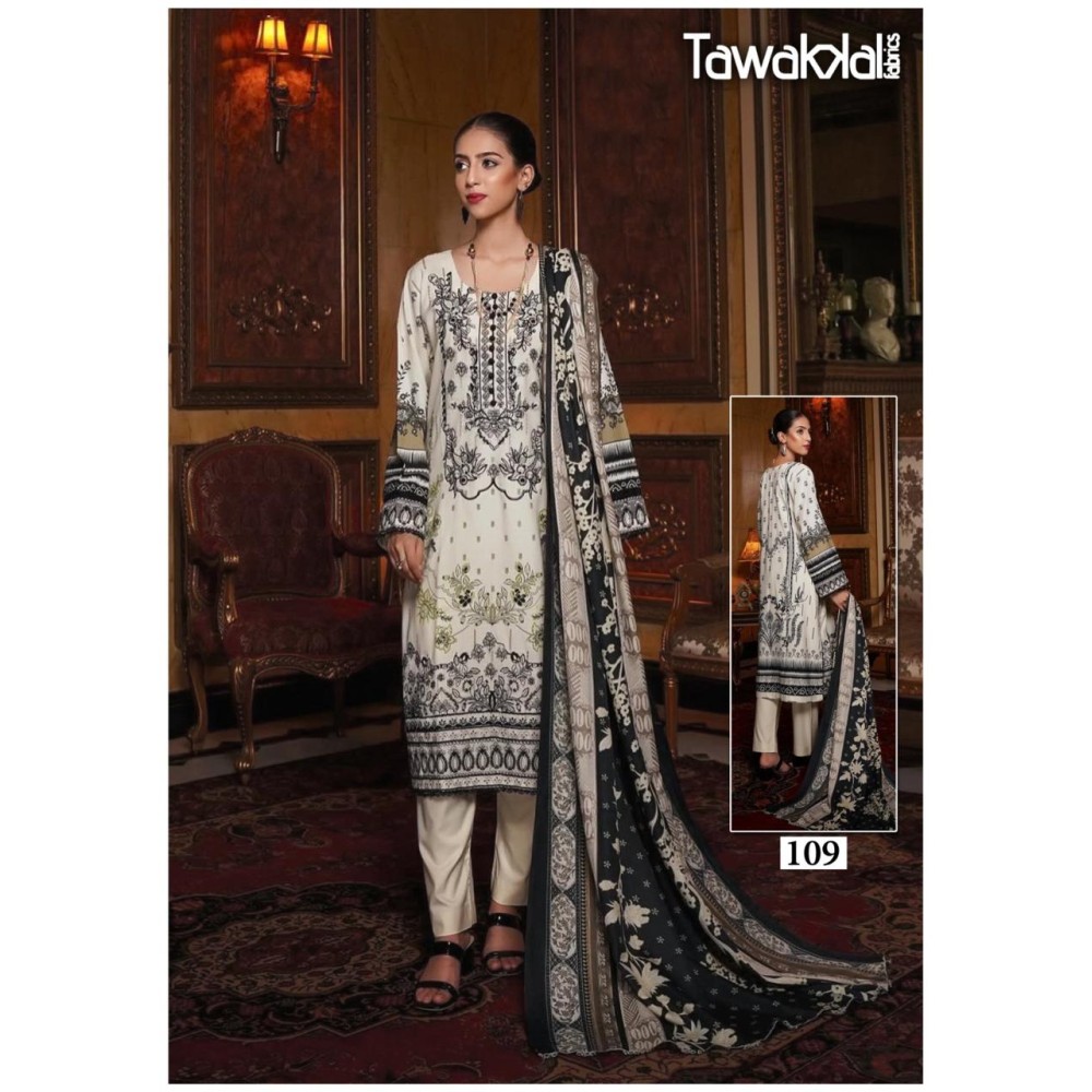 TAWAKKAL FABRICS SABA LUXURY HEAVY COTTON COLLECTION (cotton Dupatta)