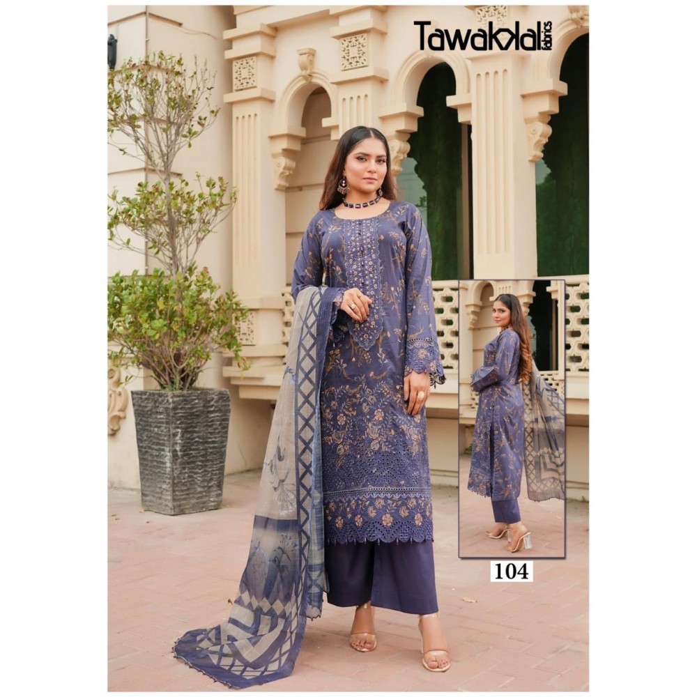 TAWAKKAL FABRICS SABA LUXURY HEAVY COTTON COLLECTION (cotton Dupatta)
