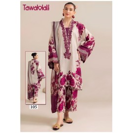 TAWAKKAL FABRICS SABA LUXURY HEAVY COTTON COLLECTION (cotton Dupatta)