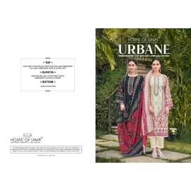 URBANE TOP&DUP WORK HOUSE OF LAWN (Cotton Dupatta)