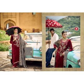 VENESHIAA VOL 2 MAKHMAL VELVET FOURDOTS (winter Collection)