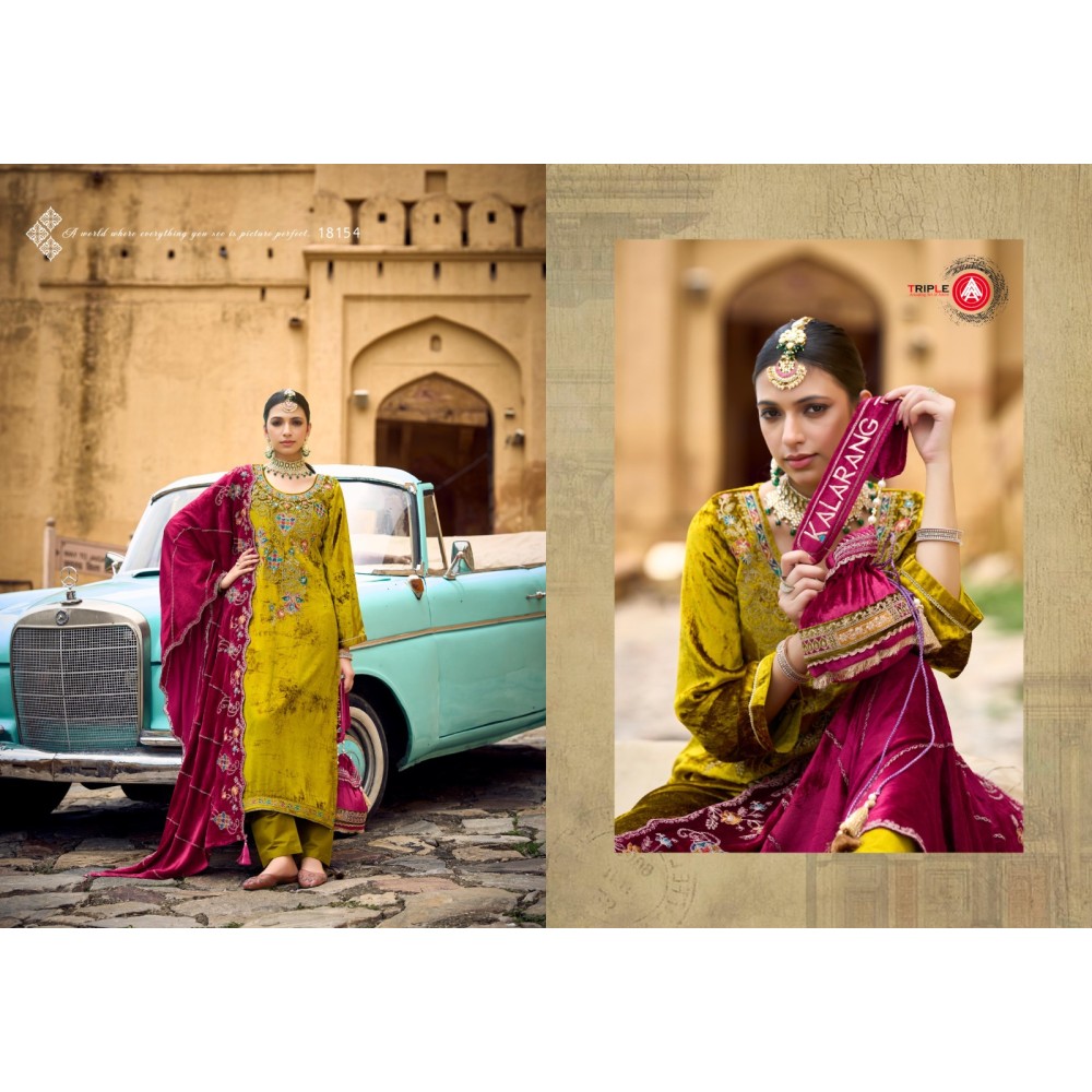 VENESHIAA VOL 2 MAKHMAL VELVET FOURDOTS (winter Collection)