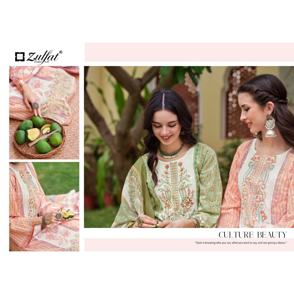 VENISHA VOL 2 ZULFAT (Cotton Dupatta)