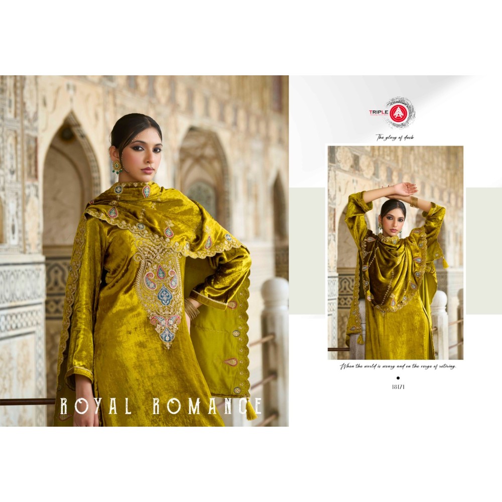 VIBECAST MAKHMAL VELVET FOURDOTS (winter Collection)