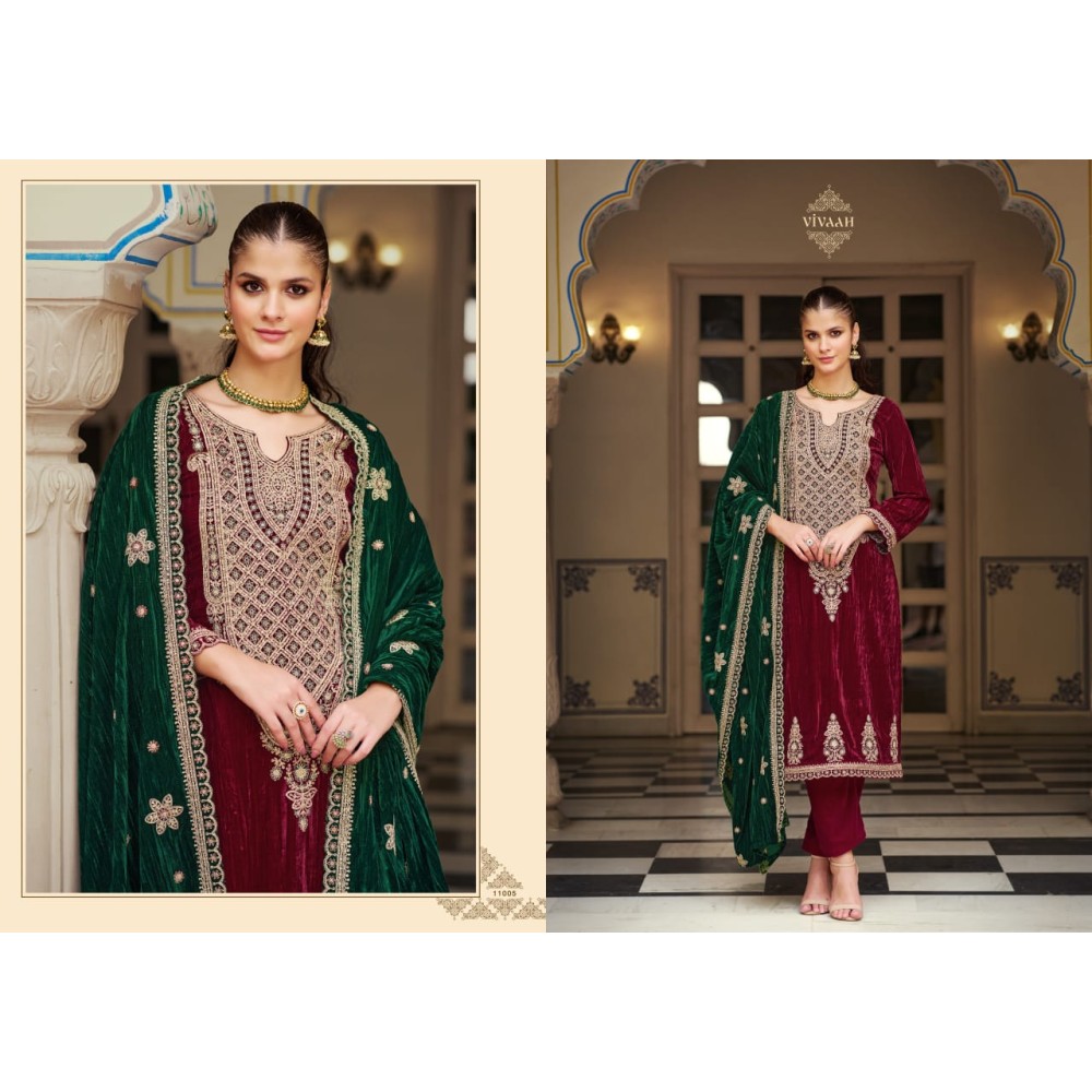 VIVAAH VELVET RK GOLD (Winter Collection)
