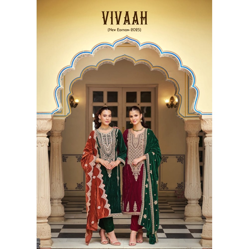 VIVAAH VELVET RK GOLD (Winter Collection)
