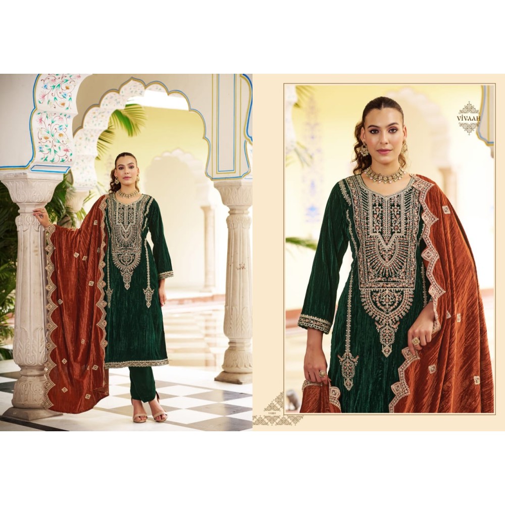 VIVAAH VELVET RK GOLD (Winter Collection)