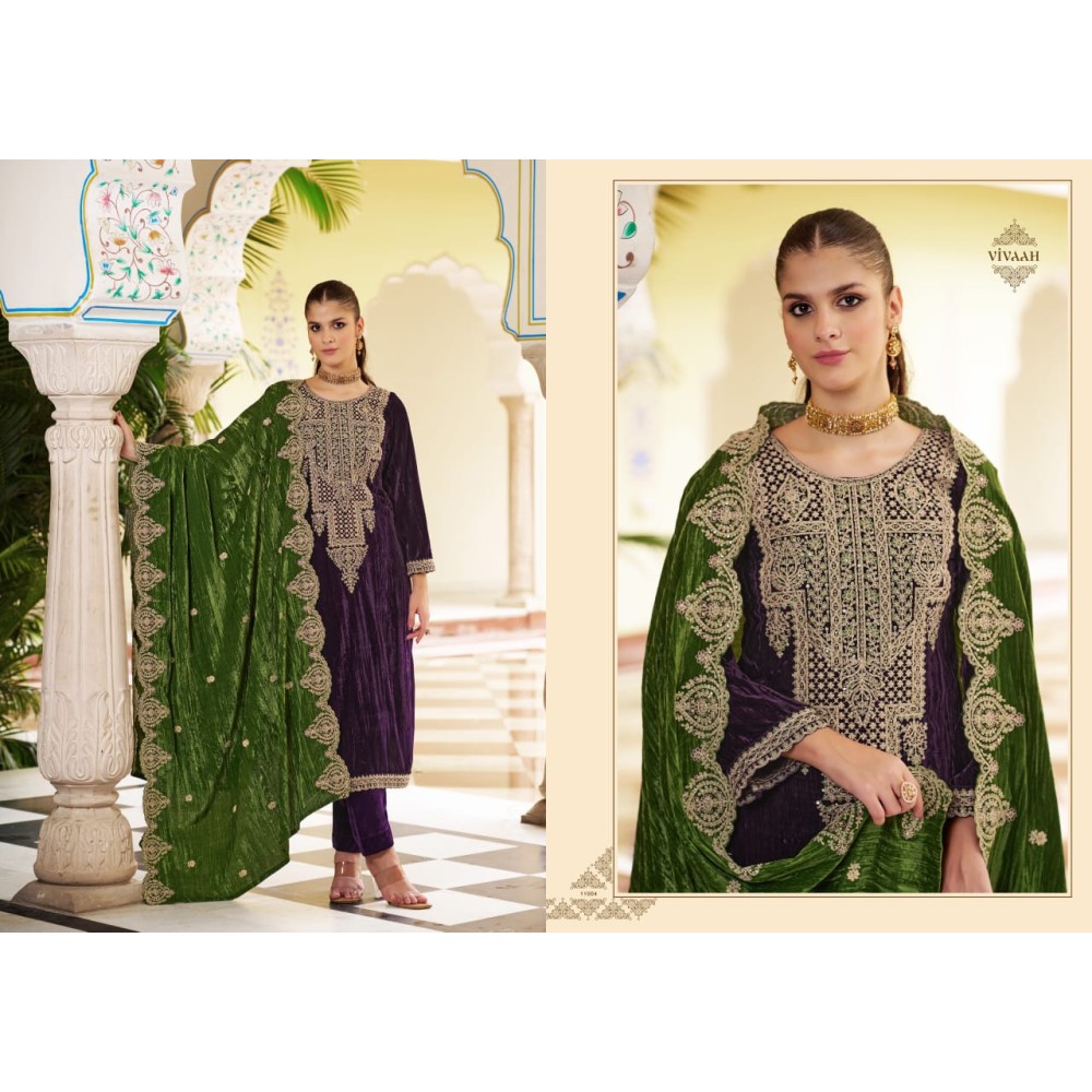 VIVAAH VELVET RK GOLD (Winter Collection)