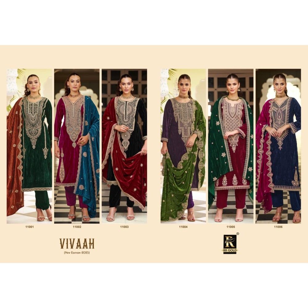VIVAAH VELVET RK GOLD (Winter Collection)