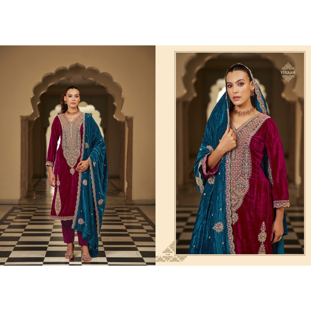 VIVAAH VELVET RK GOLD (Winter Collection)