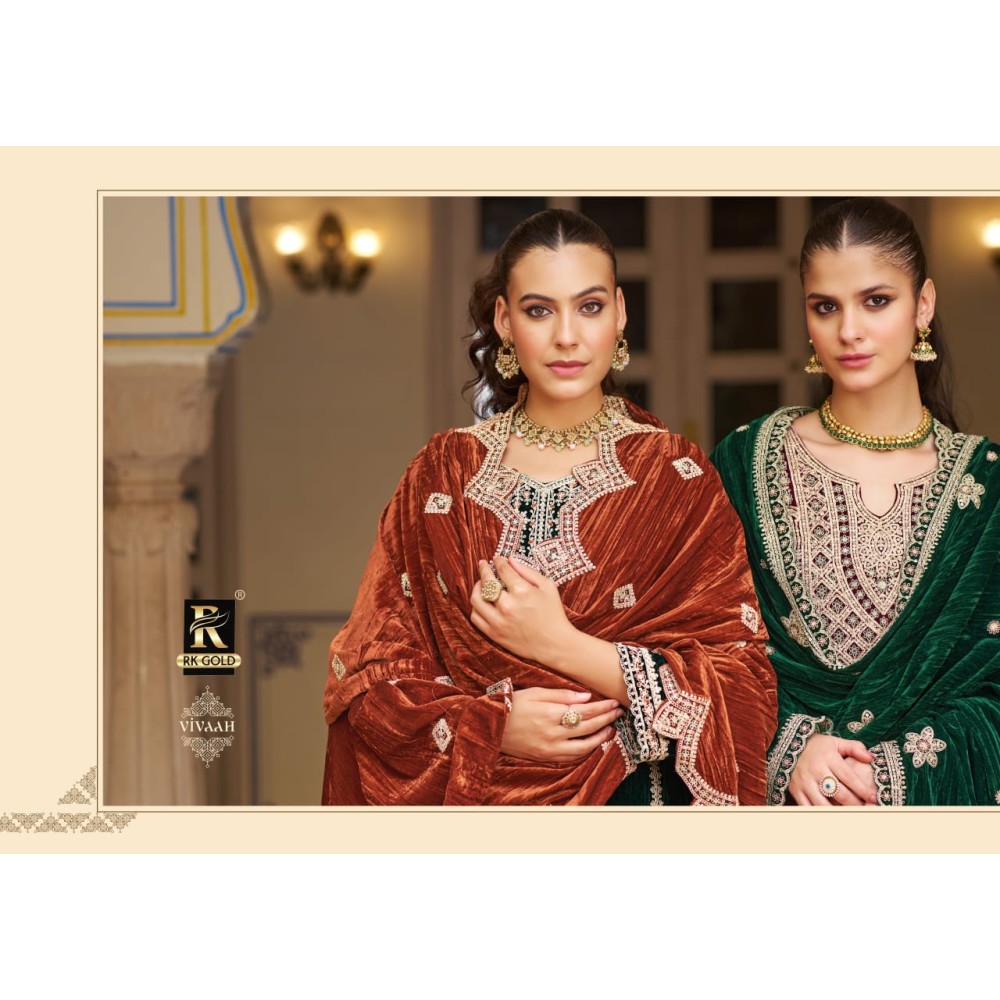 VIVAAH VELVET RK GOLD (Winter Collection)
