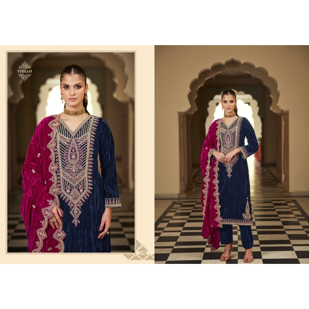 VIVAAH VELVET RK GOLD (Winter Collection)