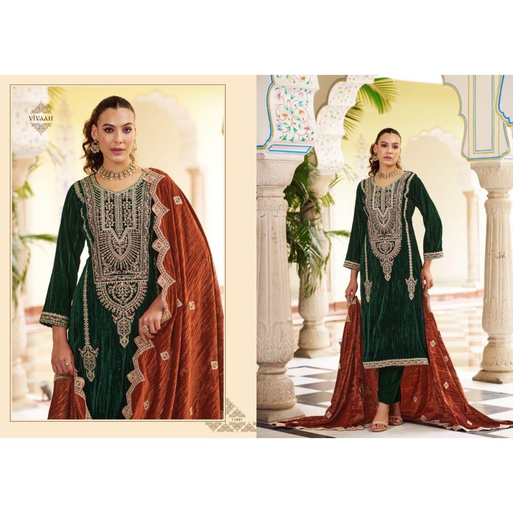 VIVAAH VELVET RK GOLD (Winter Collection)