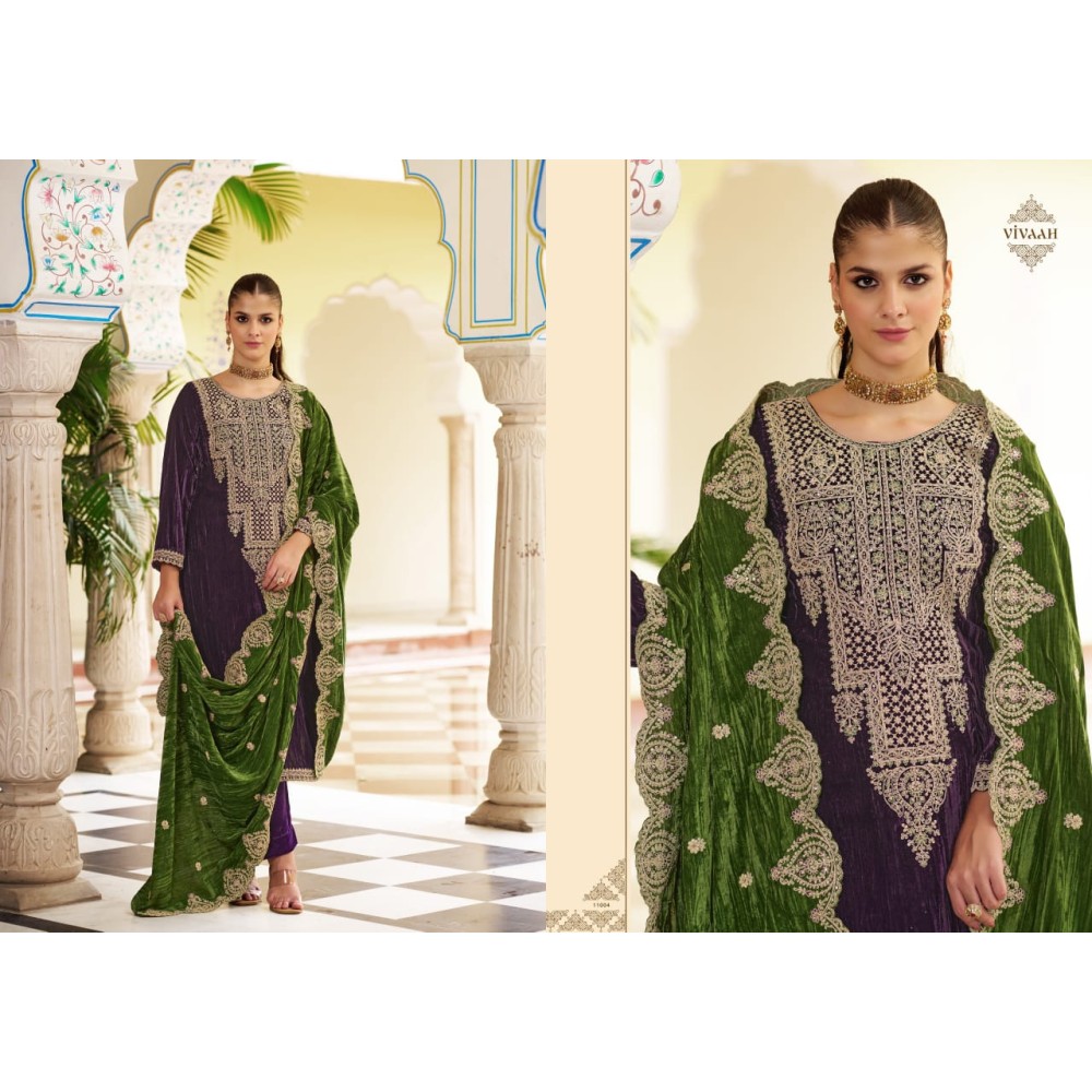 VIVAAH VELVET RK GOLD (Winter Collection)