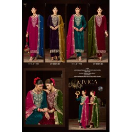 VIVICA VELVET FOURDOTS (winter Collection)