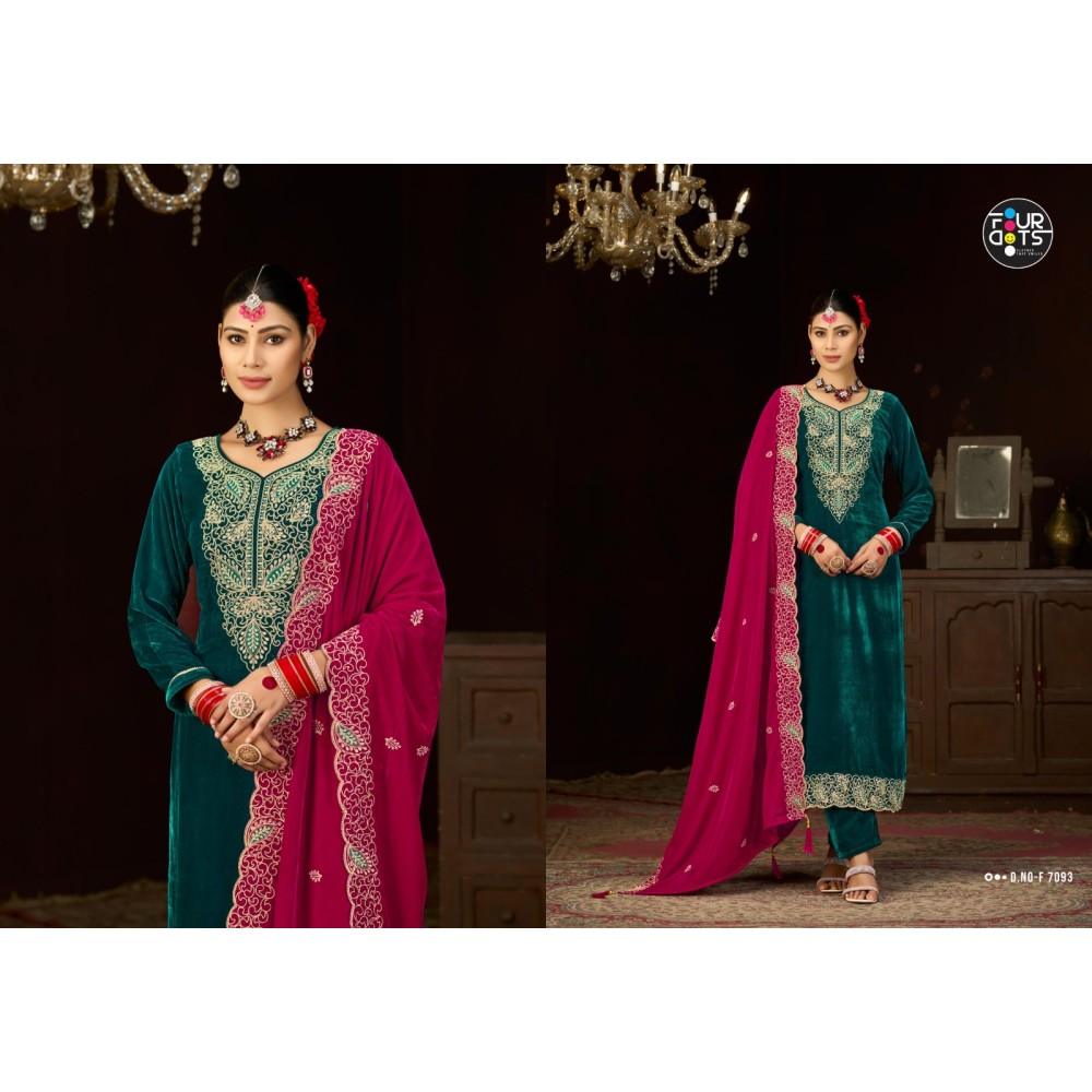 VIVICA VELVET FOURDOTS (winter Collection)