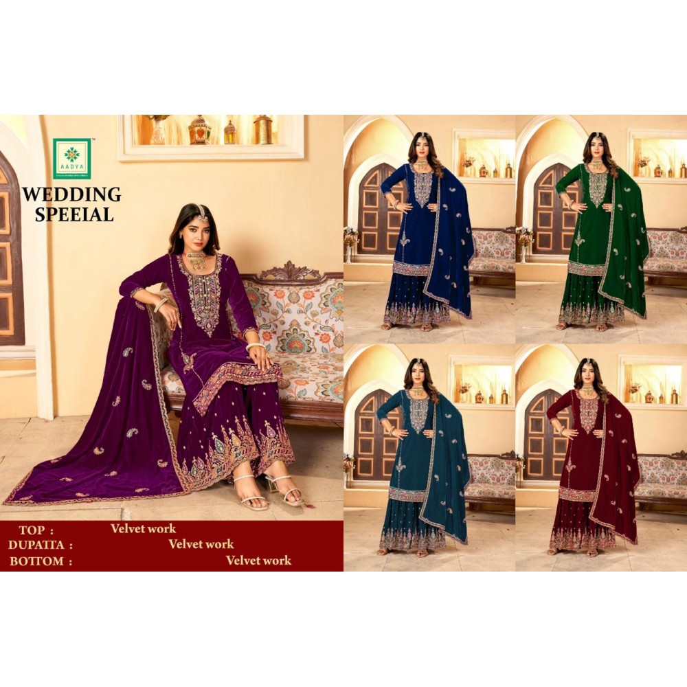 WEDDING SPECIAL AADYA VELVET (Winter Collection)