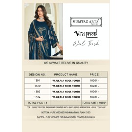 WOOLTOOSH VRAJKALA 1301-1304 MUMTAZ (winter Collection)