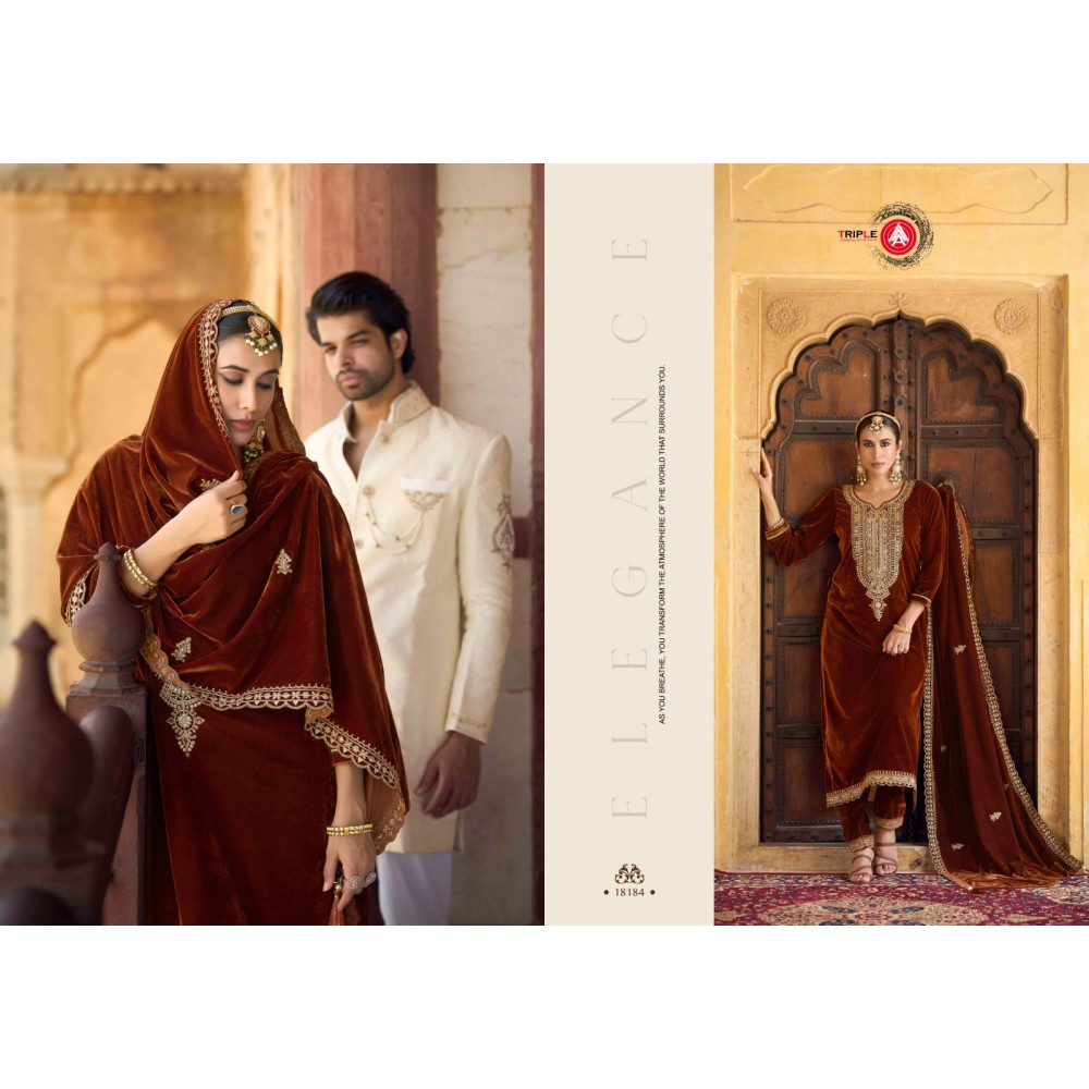 ZANAAR VELVET FOURDOTS (winter Collection)