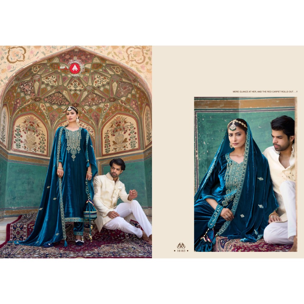 ZANAAR VELVET FOURDOTS (winter Collection)