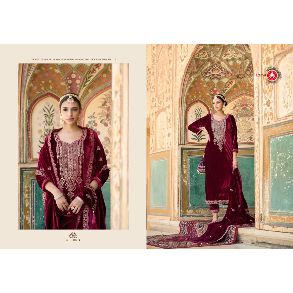 ZANAAR VELVET FOURDOTS (winter Collection)