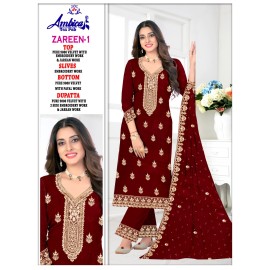 ZAREEN 1 VELVET AMBICA TEX  (Winter Collection)