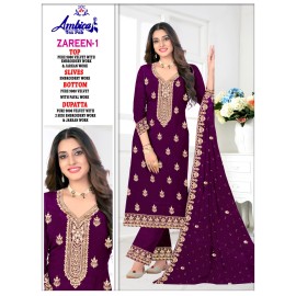 ZAREEN 1 VELVET AMBICA TEX  (Winter Collection)