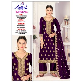 ZAREEN 4 VELVET AMBICA TEX  (Winter Collection)