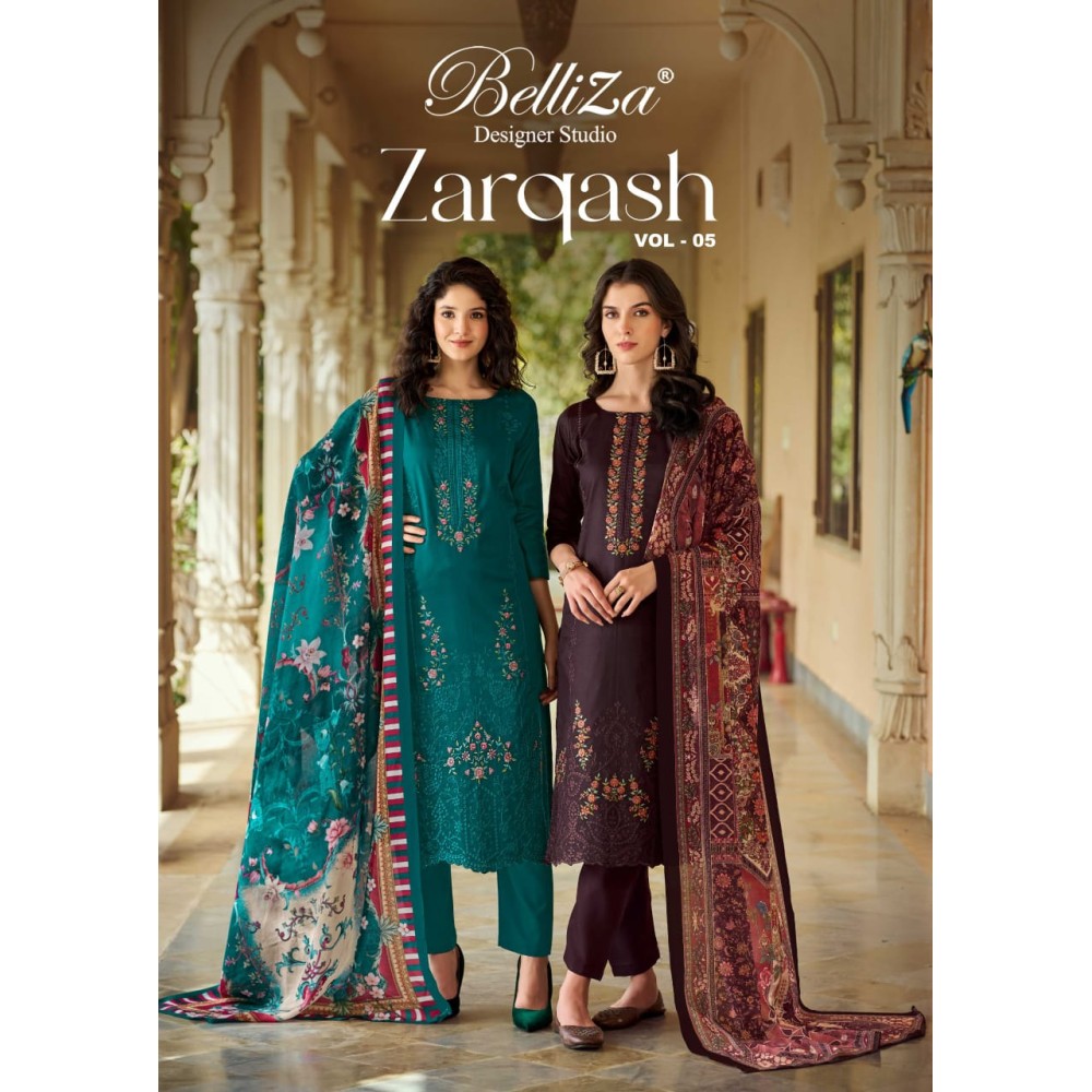 ZARQASH VOL 5 BELLIZA (Cotton Dupatta)