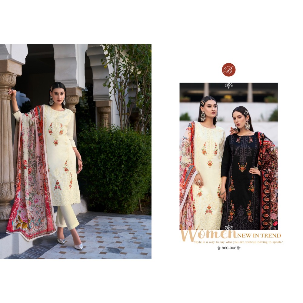 ZARQASH VOL 6 BELLIZA (Cotton Dupatta)